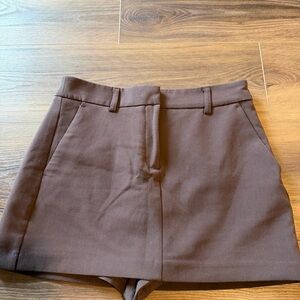 Brown Mini Skort